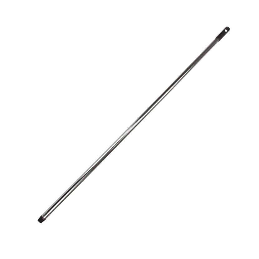 Metallstiel mit Gewinde 130 cm silberfarben