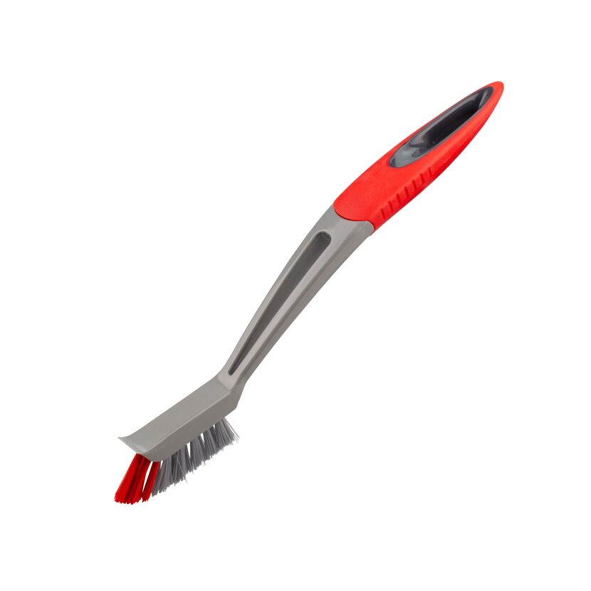 Fugenbürste Kunststoff grau rot