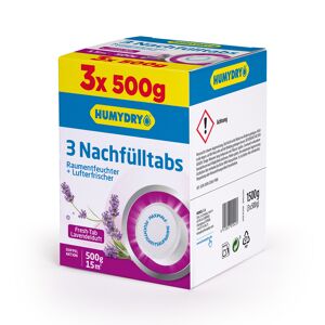 Nachfülltabs für Raumentfeucher Lavendel 3 x 500 g