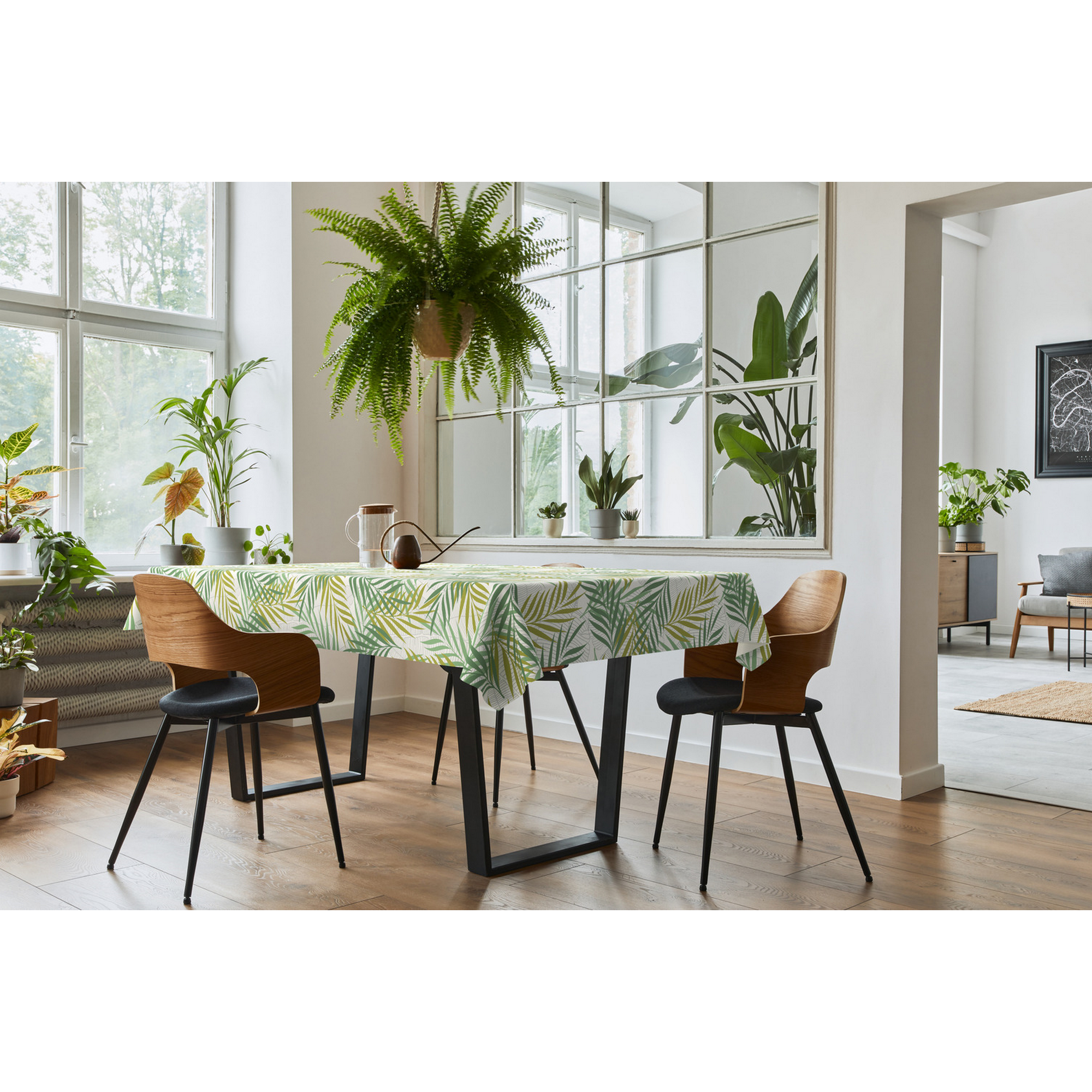 Tischdecke 'Rain Forest' PVC-frei grün 140 x 180 cm