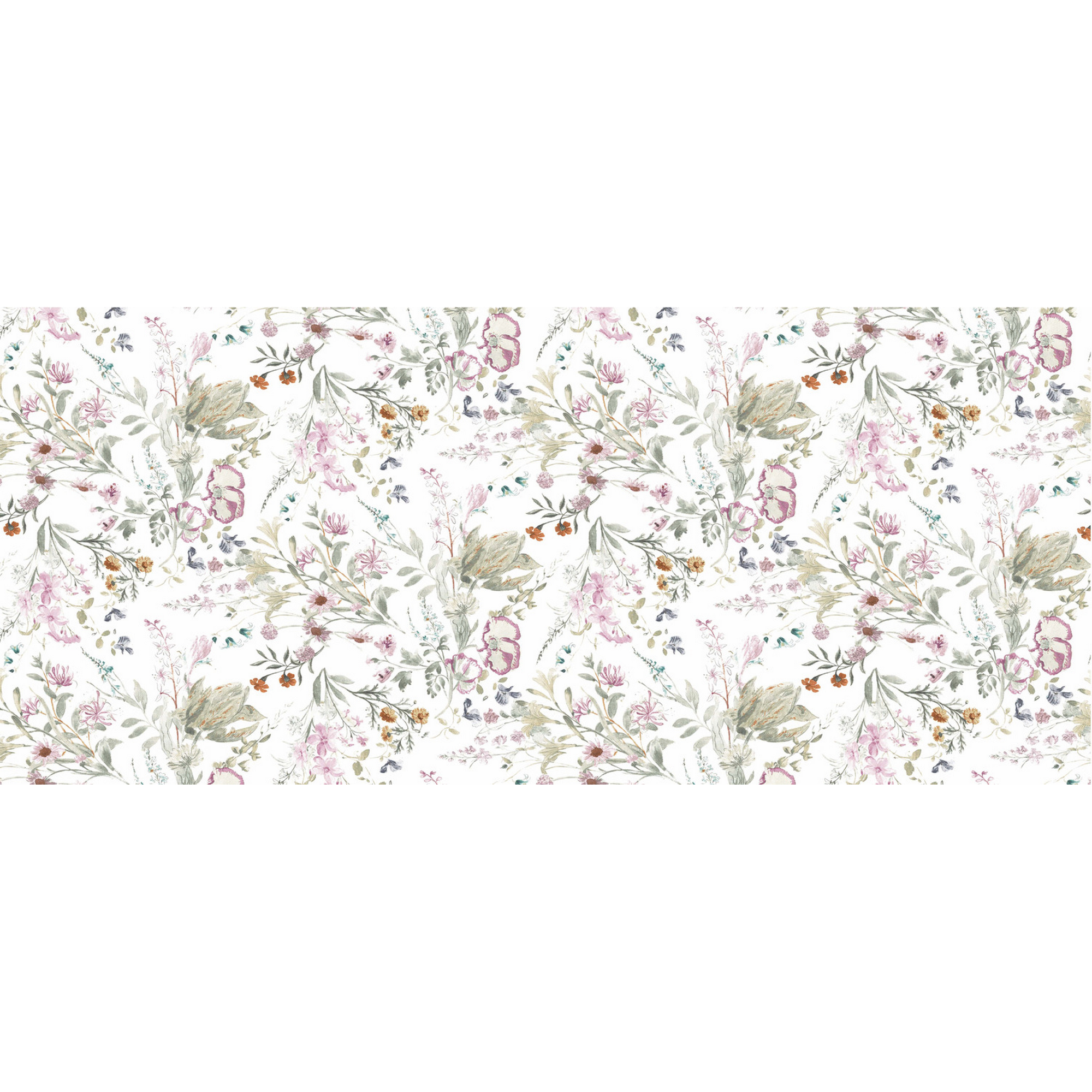 Tischdecke 'Whisper Flower' PVC-frei mehrfarbig Ø 140 cm