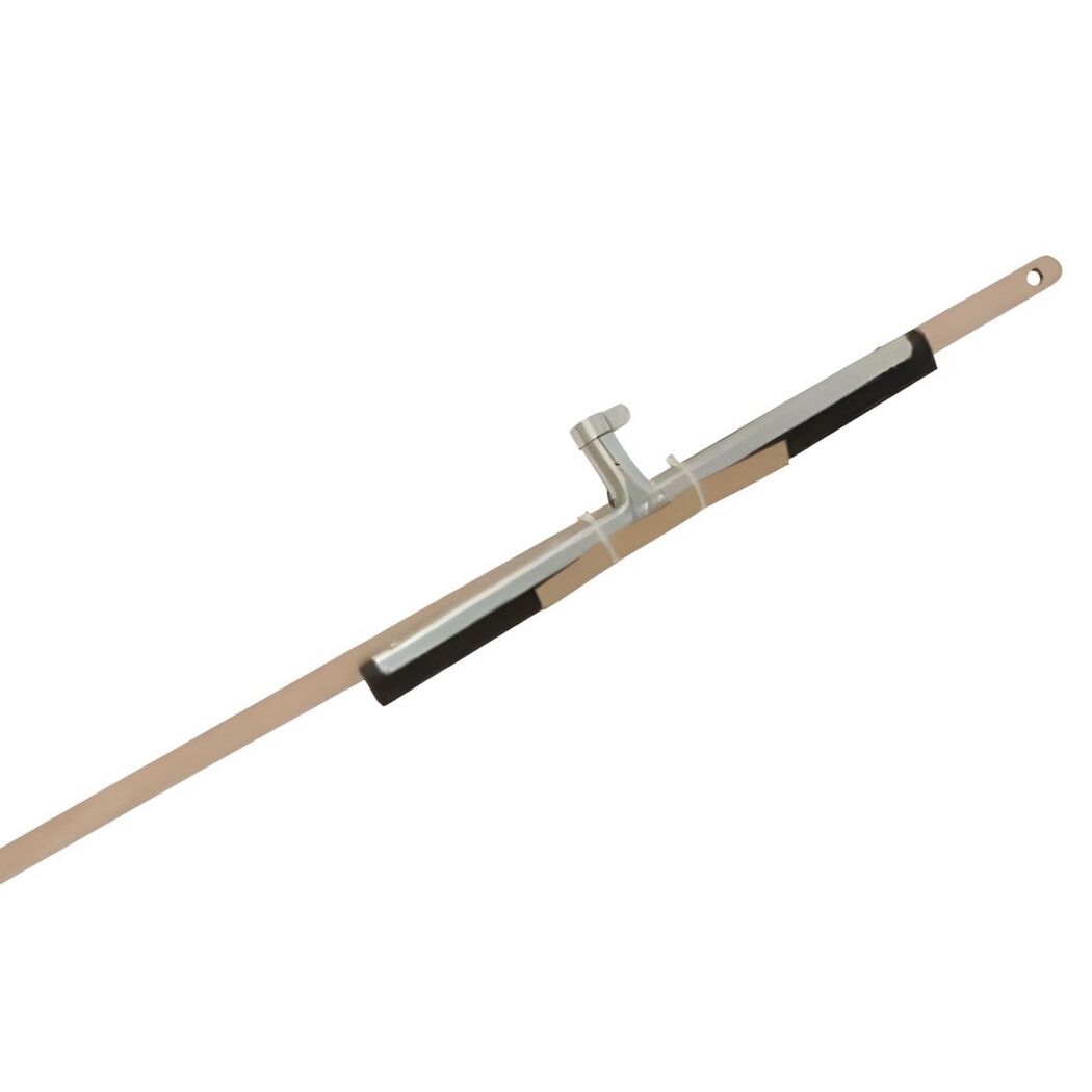 Wasserschieber Metall 45 cm mit Holzstiel