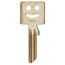 Goldener Schlüssel mit Smiley-Gesicht und der Nummer 126.