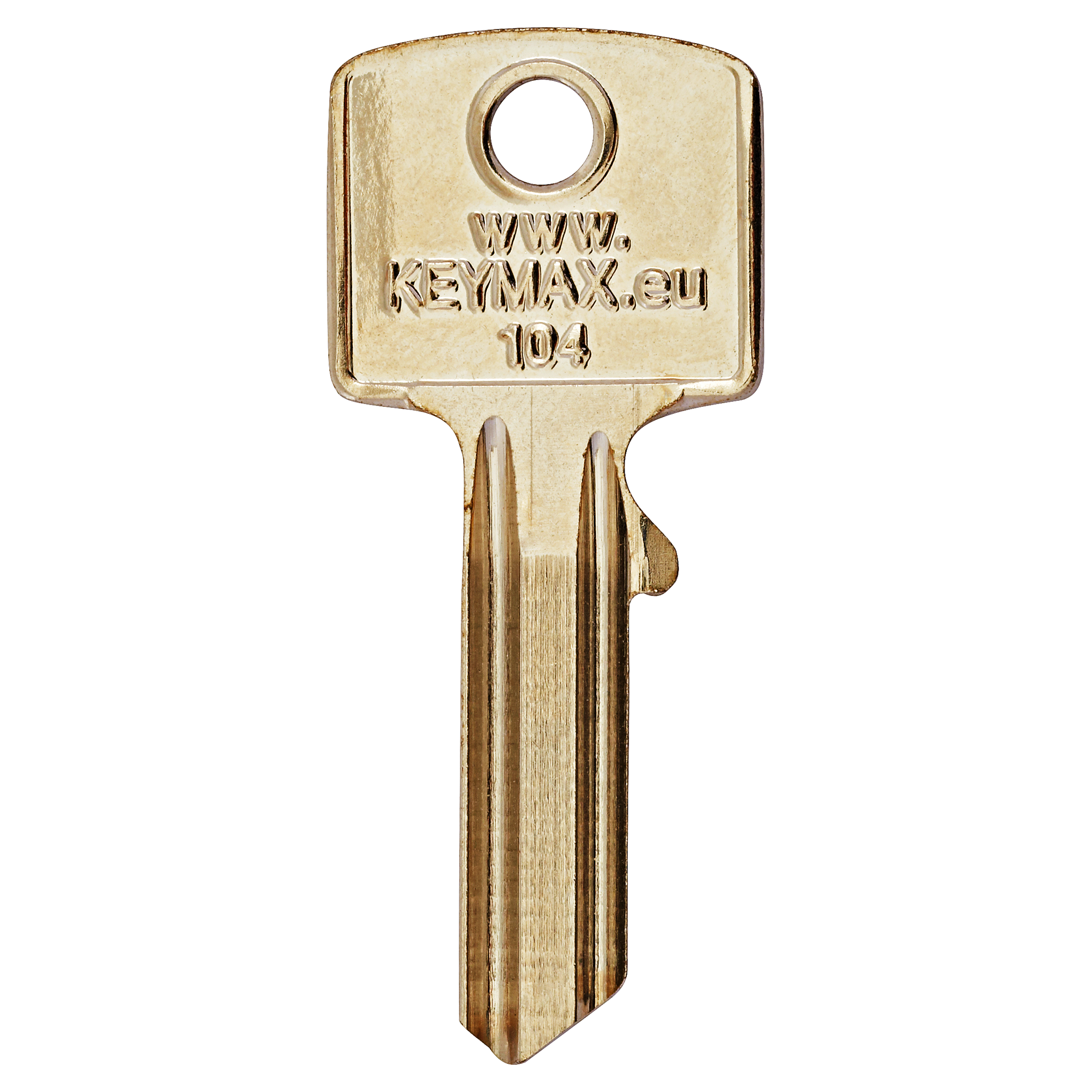 Goldener Schlüsselrohling KEYMAX 104