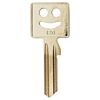 Goldener Schlüssel mit Smiley-Gesicht und der Nummer 120.