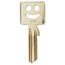 Goldener Schlüssel mit Smiley-Gesicht und der Nummer 120.