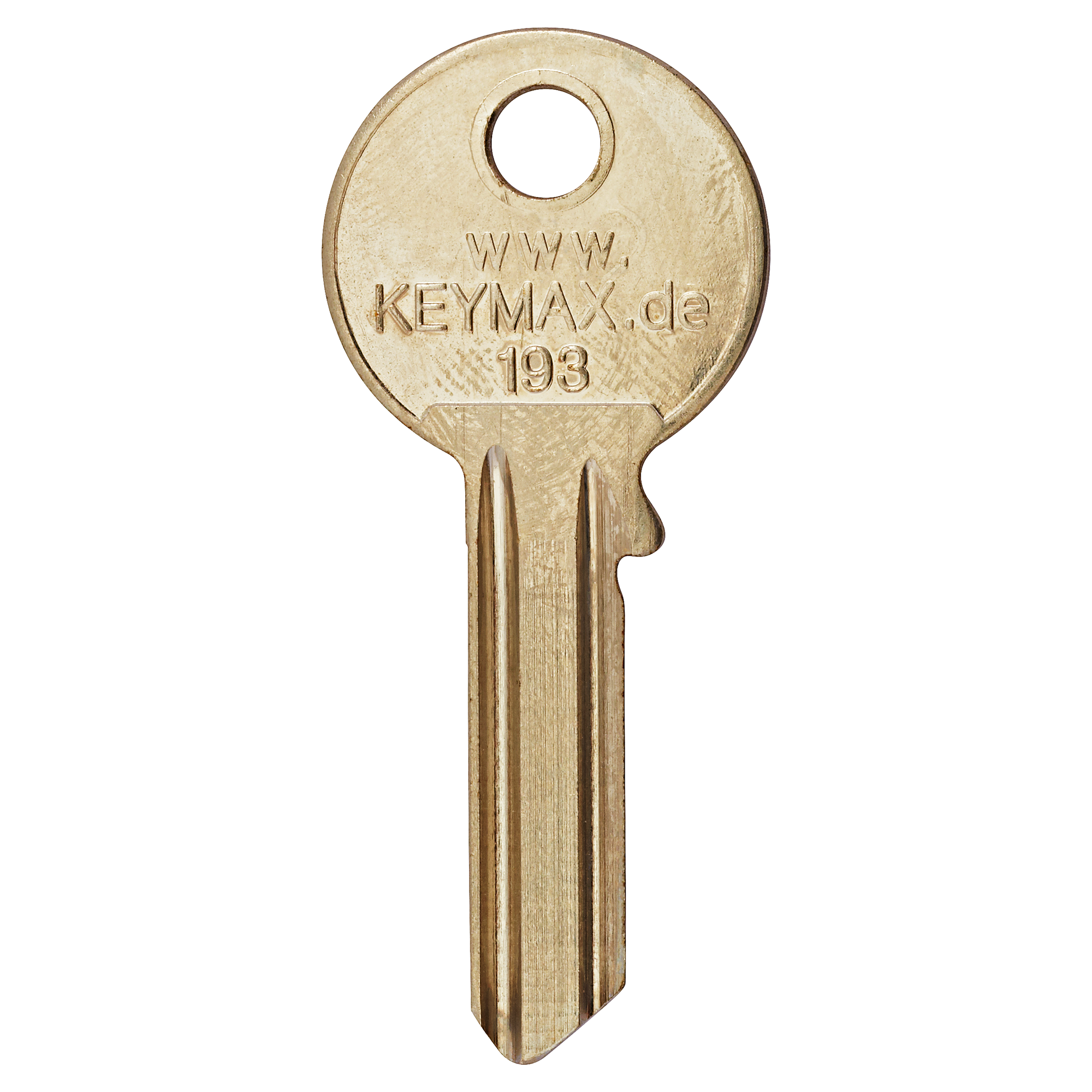 Goldener Schlüsselrohling KEYMAX