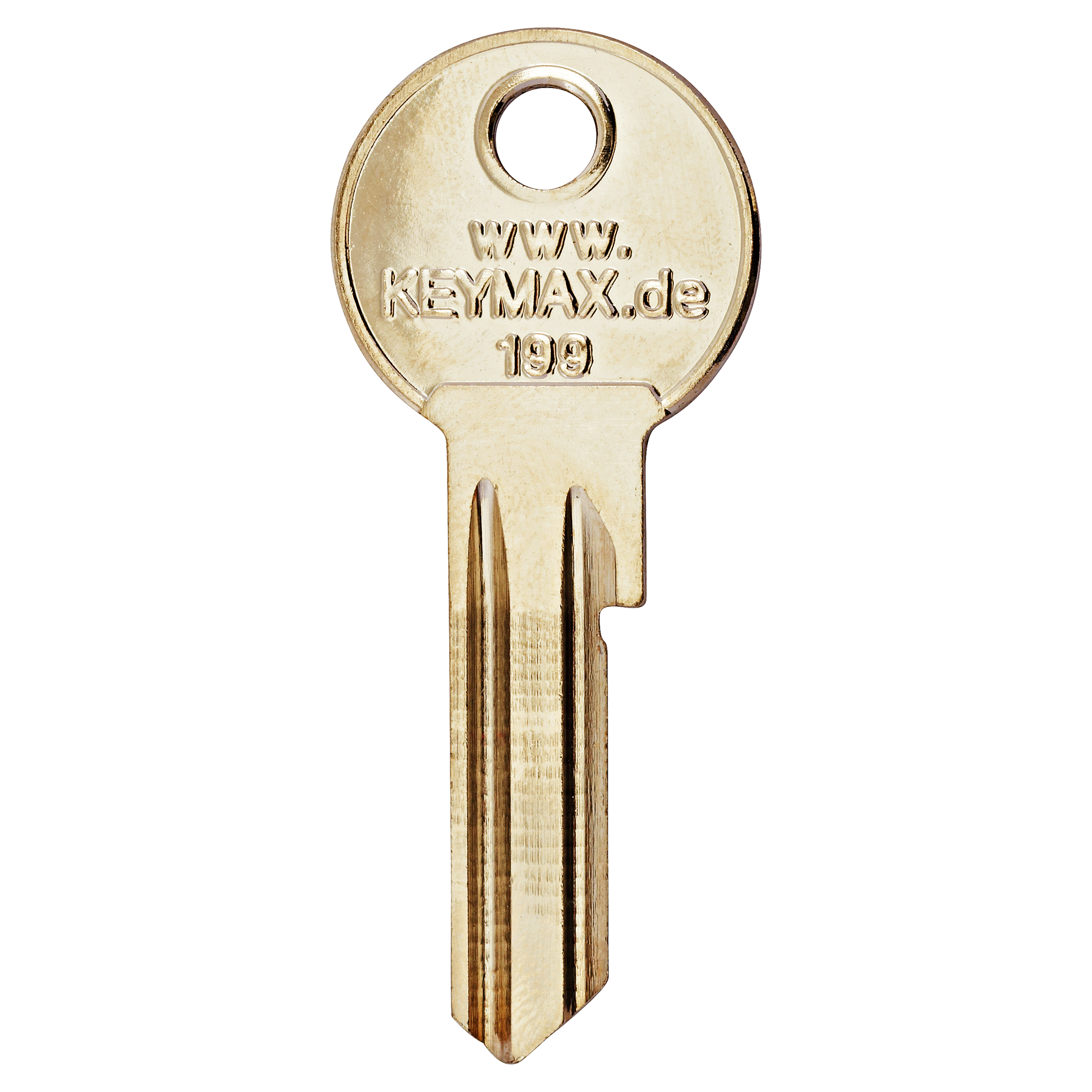 Goldener Schlüsselrohling KEYMAX 199