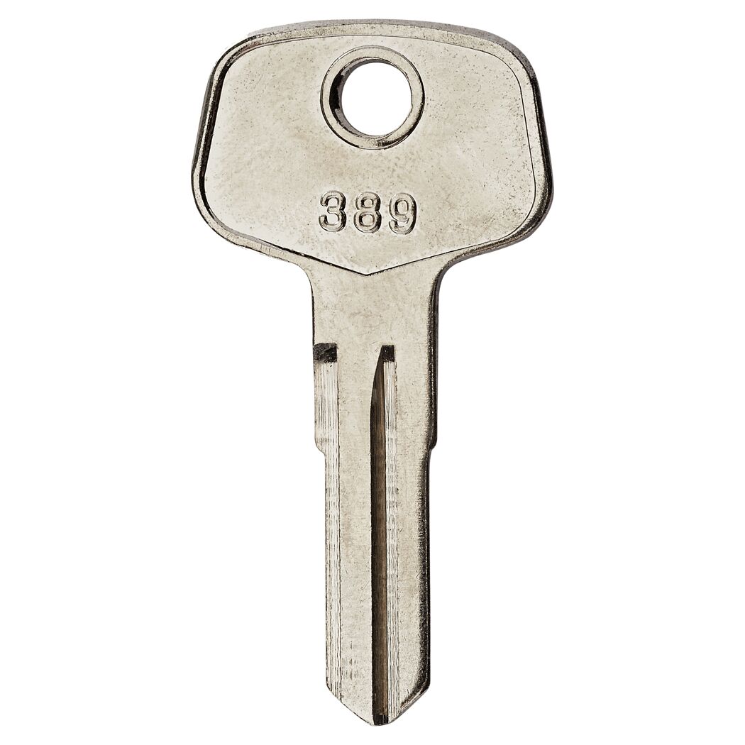 Metallschlüssel mit der Nummer 389.