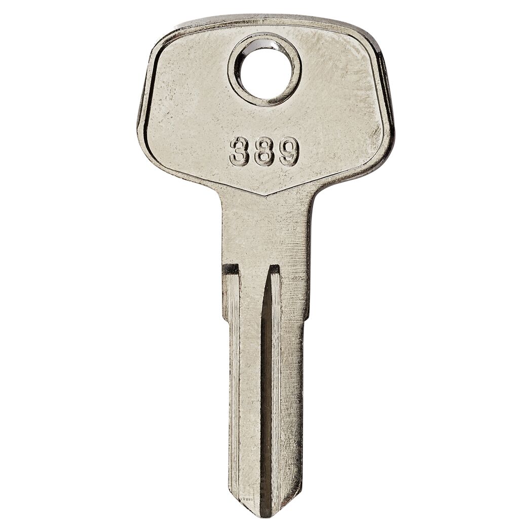 Metallschlüssel mit der Nummer 389.