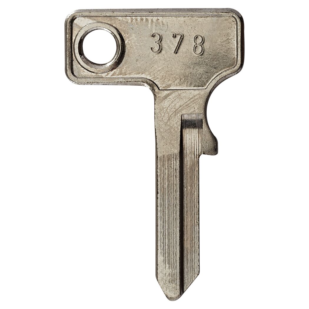 Metallschlüssel mit der Nummer 378.