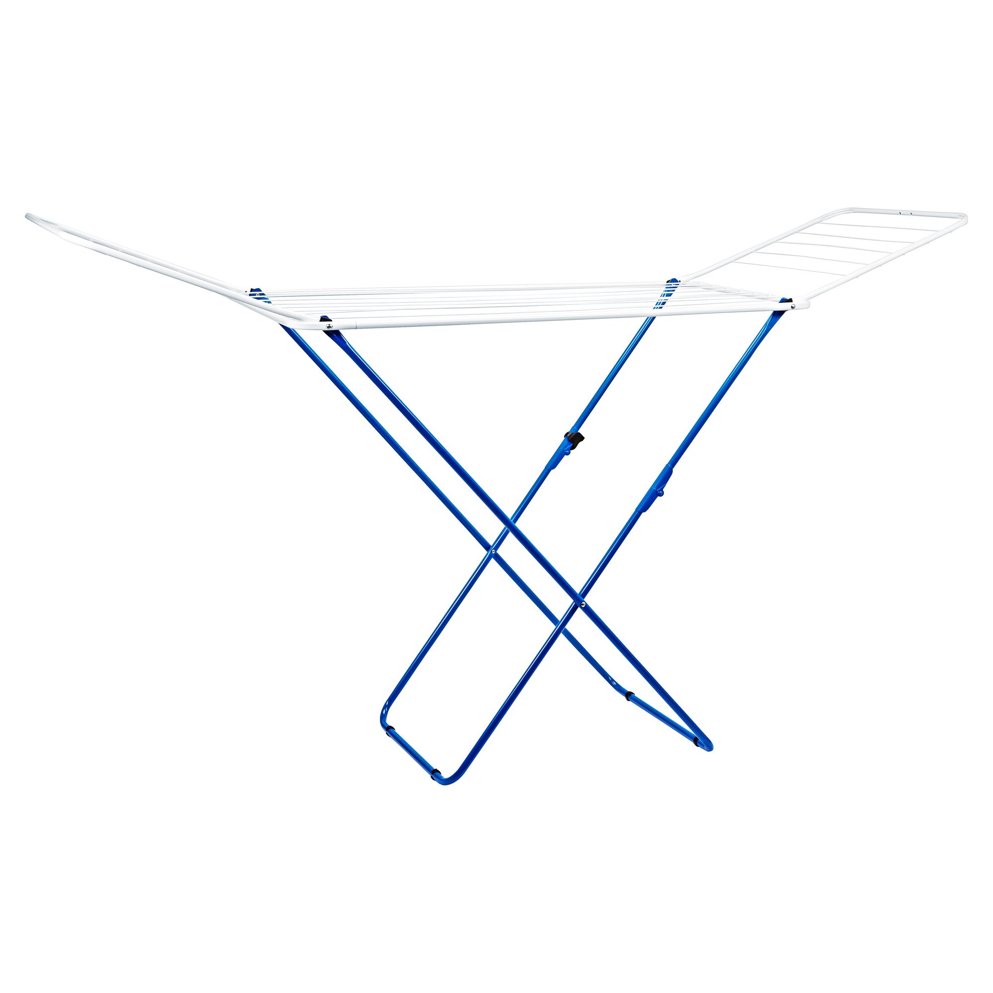 Wäschetrockner mit Flügeln, blau-weiß