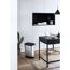 Treteimer Chic Bin M in silber neben Schreibtisch