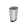 Abfalleimer Chic Bin L silber mit Tretpedal
