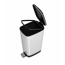 Tret-Abfalleimer 'Chic Bin Style L' Kunststoff silber matt 45 l