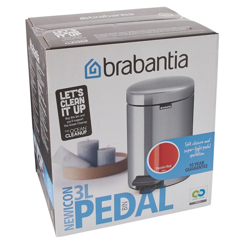 Brabantia Treteimer NewIcon 3 l passion red