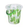Eimer 'Lorbeer' transparent/grün 12 l