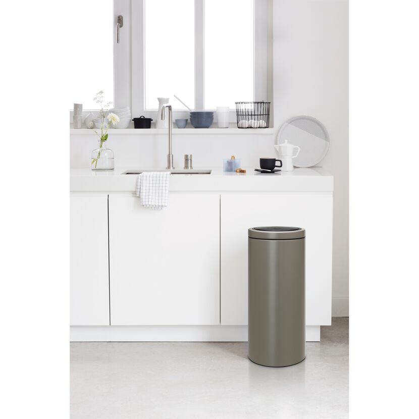 Abfalleimer 'Touch Bin' 30 l platinum
