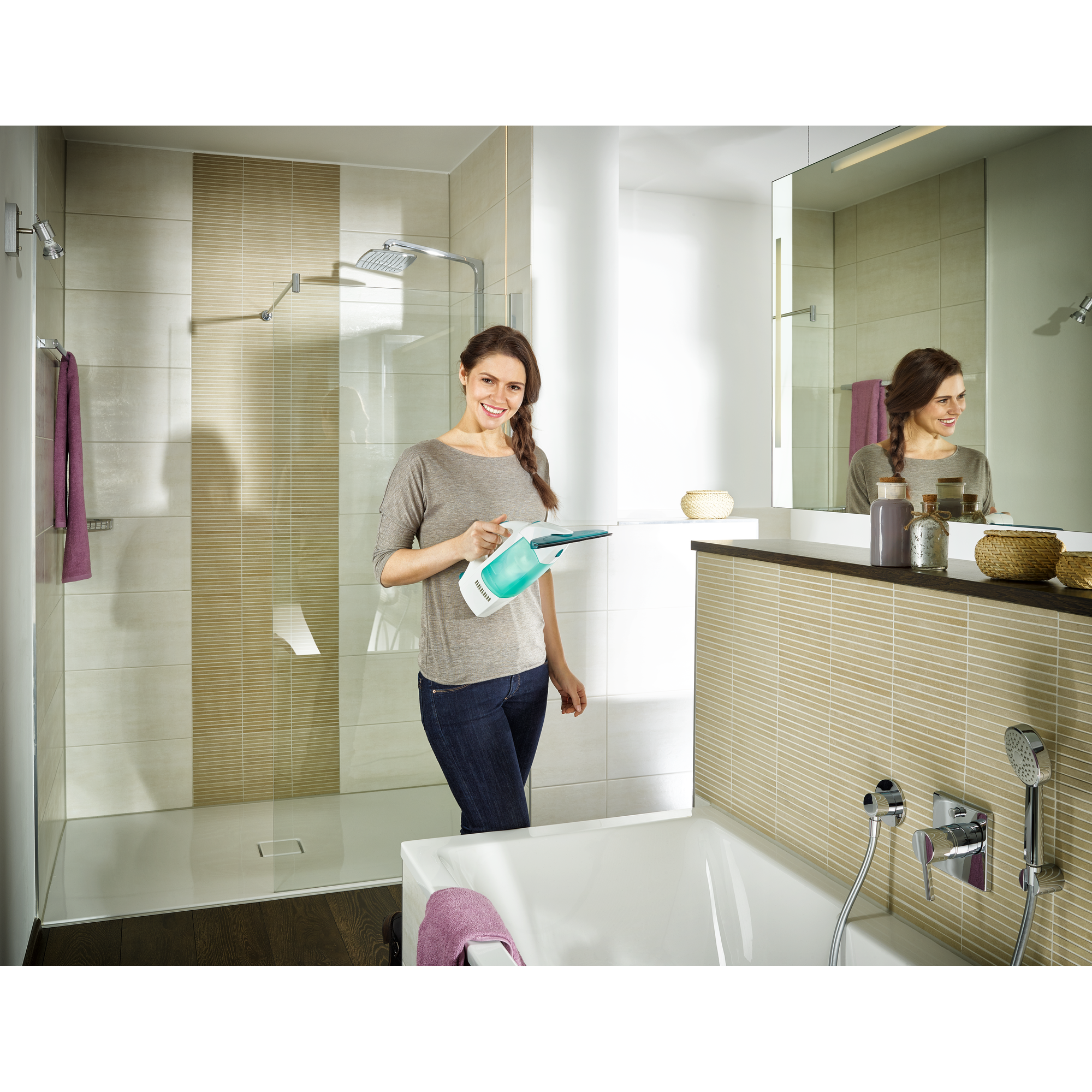Fenstersauger-Set 'Dry & Clean' mit Einwascher + product picture