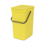 Verkleinertes Bild von Abfallbehälter 'Sort & Go' 12 l gelb