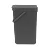 Grauer Abfallsammler Sort&Go 16L