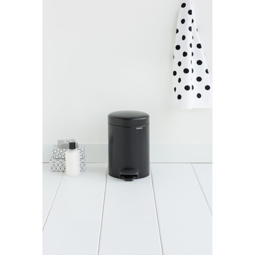 Treteimer 'Newlcon' schwarz 3 l