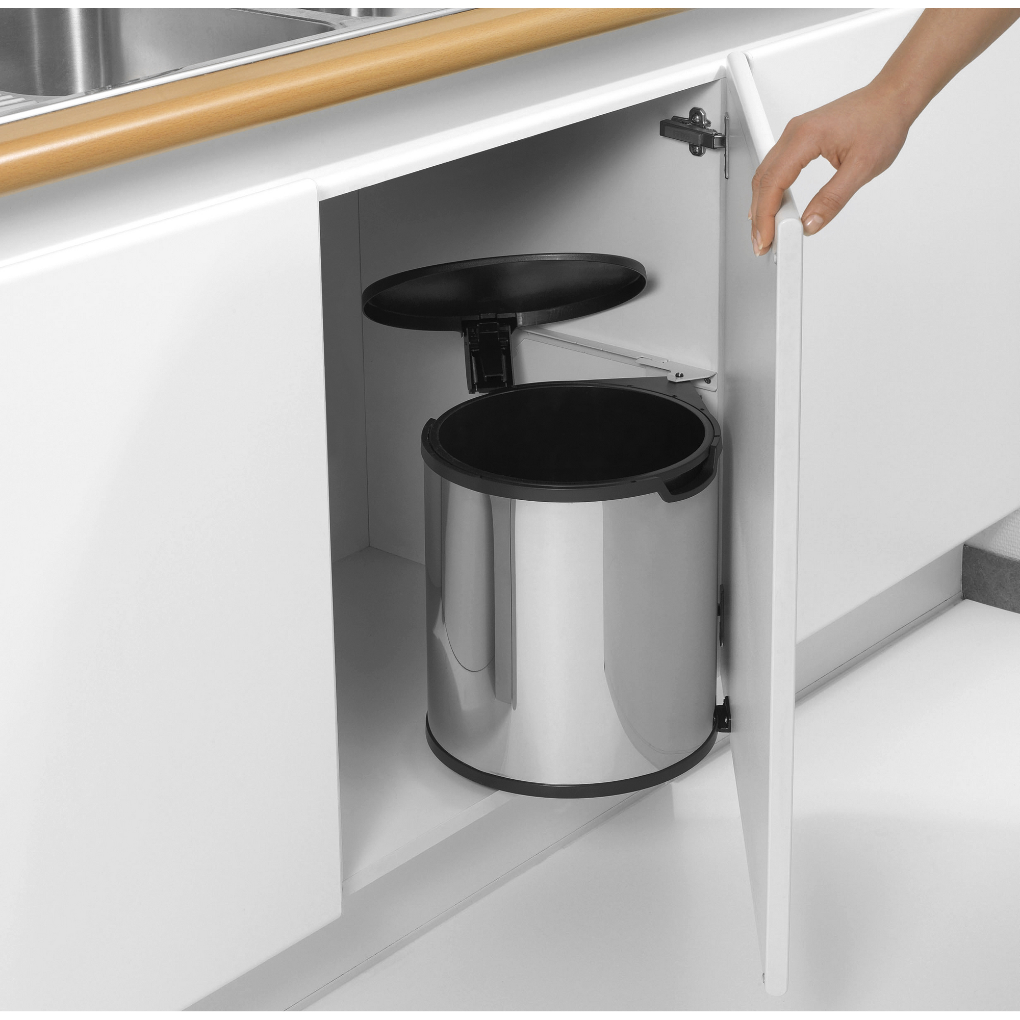 Einbaueimer 'Built-in Bin' grau 15 l