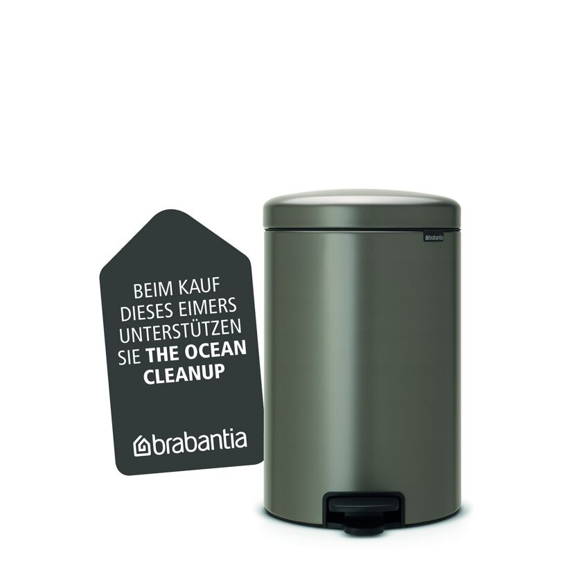 Brabantia Abfalleimer 20L, platinum