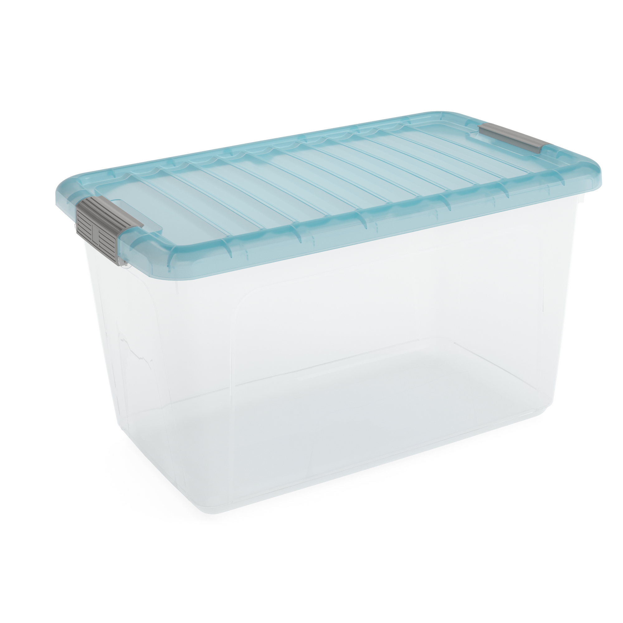 Aufbewahrung 'W Box' L Trend Transparent/Purist Blau 50 l 56,5 x