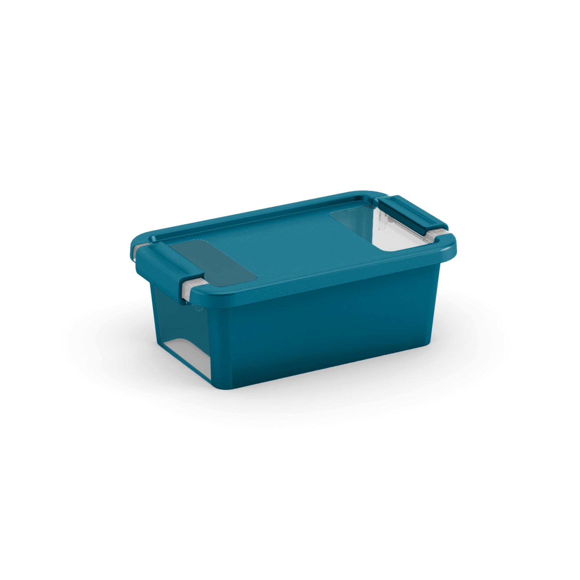 Aufbewahrungsbox 'BI Box XS' petrol / transparent 3 l 26,5 x 16 x 10 cm + product picture