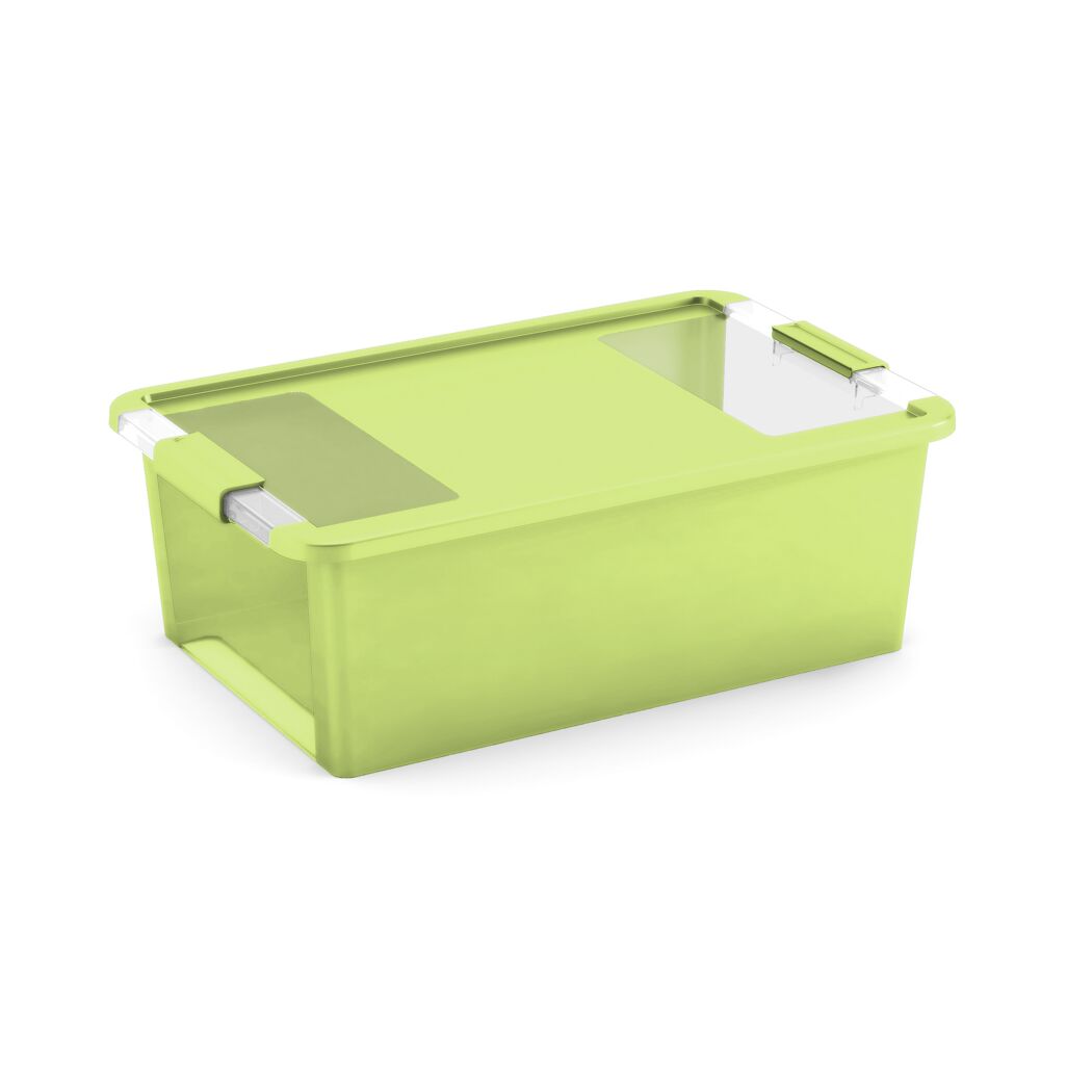 Aufbewahrungsbox 'BI Box M' hellgrün / transparent 26 l 55 x 35 x 19 cm