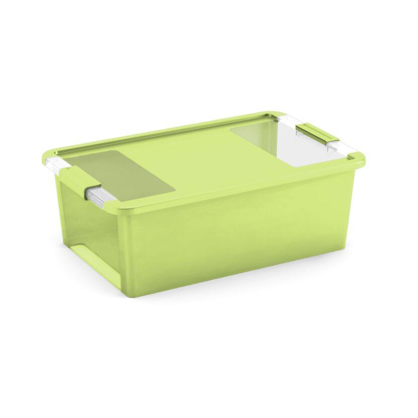 Aufbewahrungsbox 'BI Box M' hellgrün / transparent 26 l 55 x 35 x 19 cm