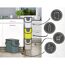 Mülltrennsystem mit vier Behältern