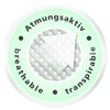 Atmungsaktiv und transpirierbar