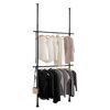 Kleiderständer HERKULES Basic schwarz mit Kleidern