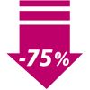 75% Rabatt
