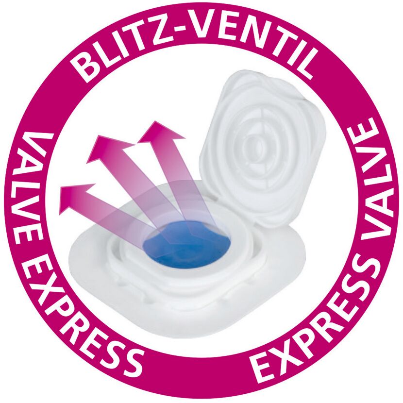 Blitzventil für Vakuumbeutel