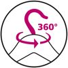 360 Grad drehbarer Kleiderhaken