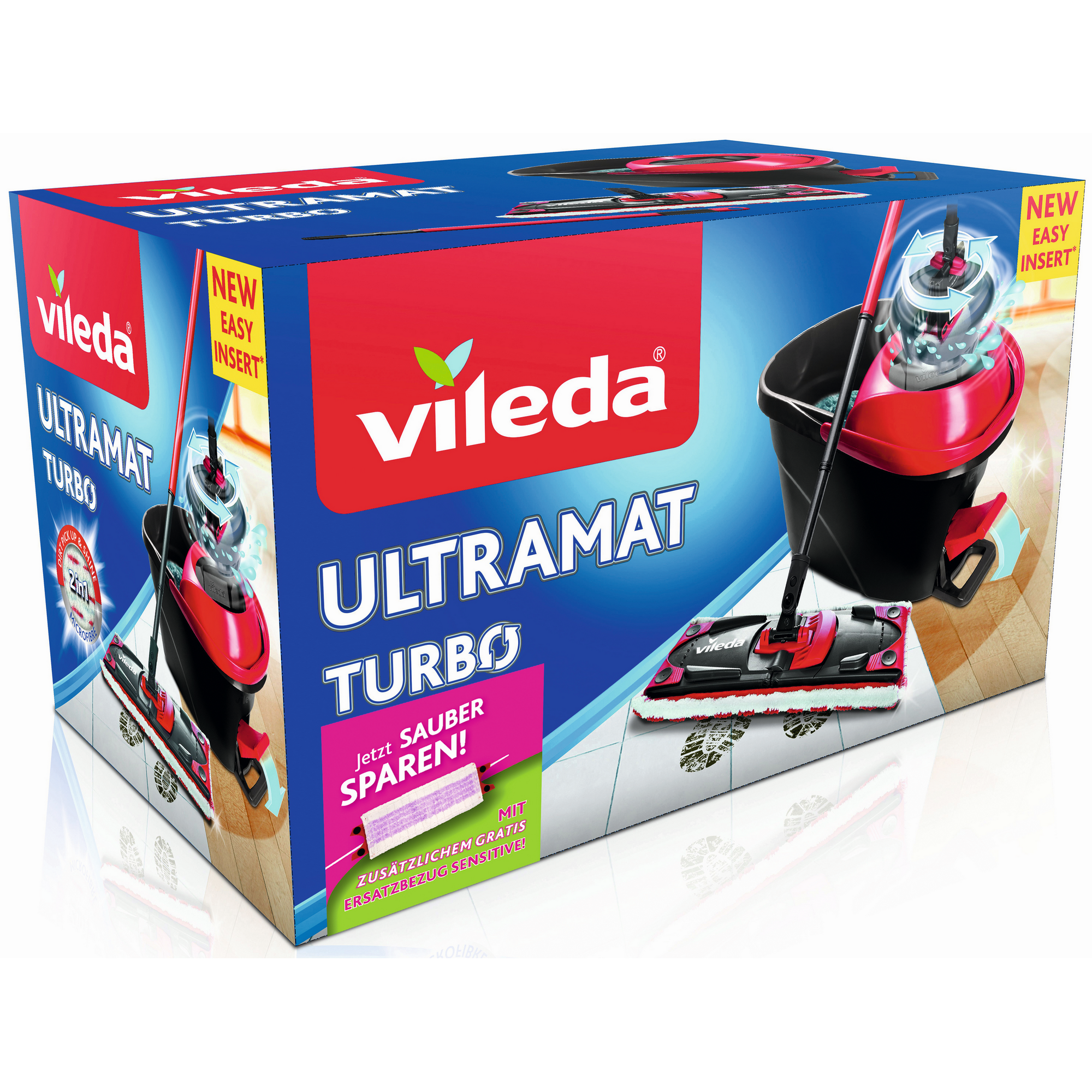 Bodenwischer-Set 'UltraMat Turbo' mit Ersatzbezug Sensitive + product picture