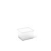 Leere transparente C Box Cube