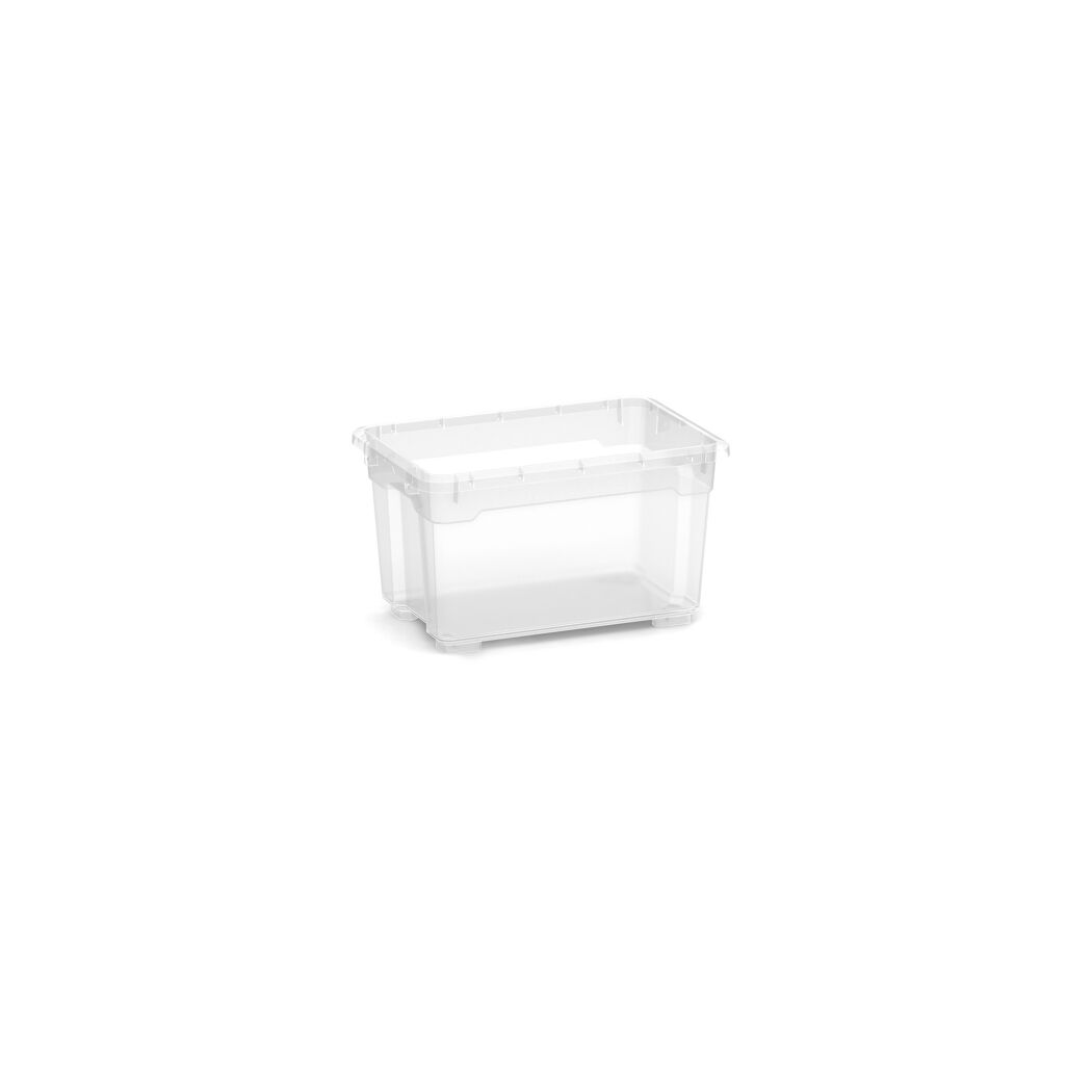 Leere transparente Aufbewahrungsbox