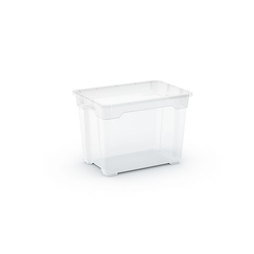 Leere transparente Aufbewahrungsbox
