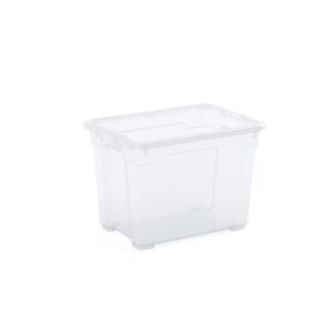 Aufbewahrung 'W Box' L Trend Transparent/Cantaloupe 50 l 56,5 x 39 x 31,5 cm