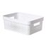 Weiße Aufbewahrungsbox Infinity-Box Dots 11L