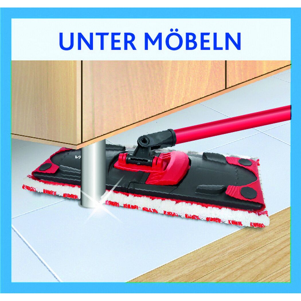 Vileda Ultramax Wischmopp unter Möbeln