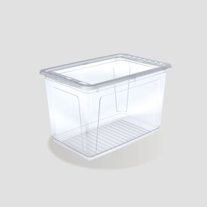 KIS Aufbewahrungsbox Bi-Box (L x B x H: 55 x 35 x 28 cm, Weiß, Mit Deckel)