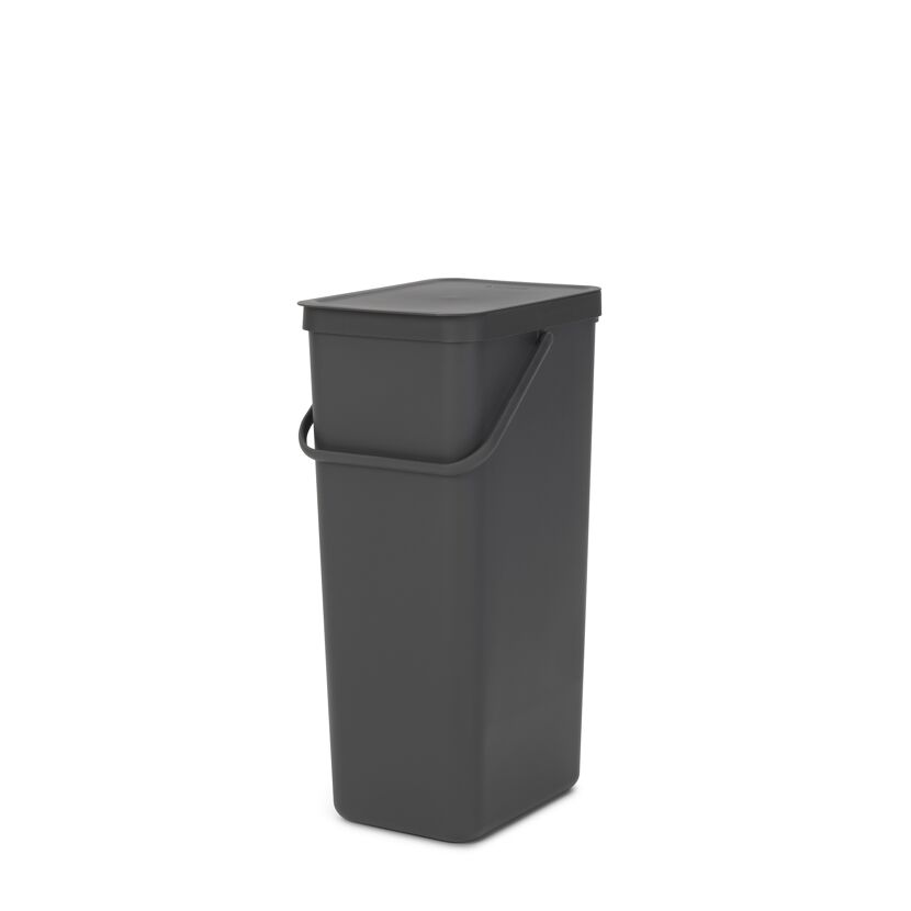 Grauer Abfallsammler Sort&Go 40L