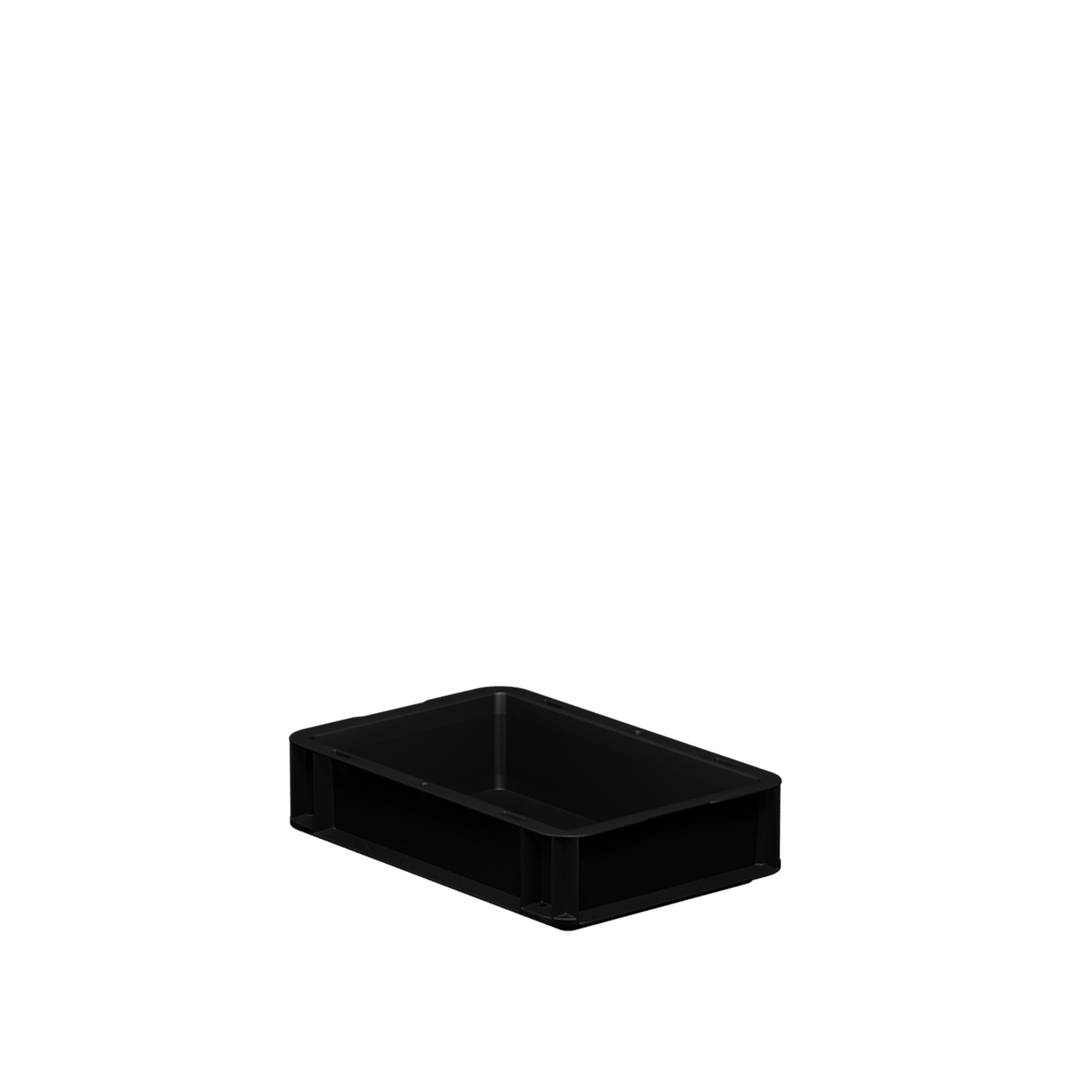 Eurobox 'B' geschlossen schwarz 30 x 20 x 0,7 cm 2,9 l + product picture