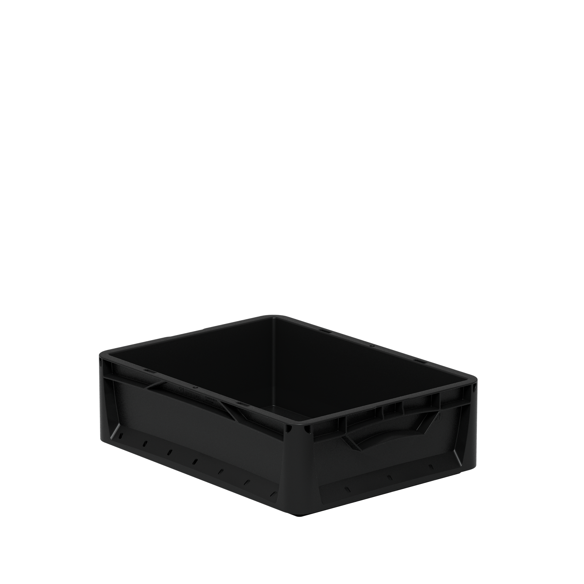 Eurobox-System Box Vollwand 40 x 30 x 22 cm Schwarz