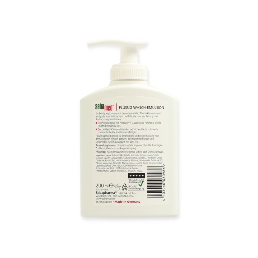 Sebamed Flüssig Wasch-Emulsion 200 ml Flasche